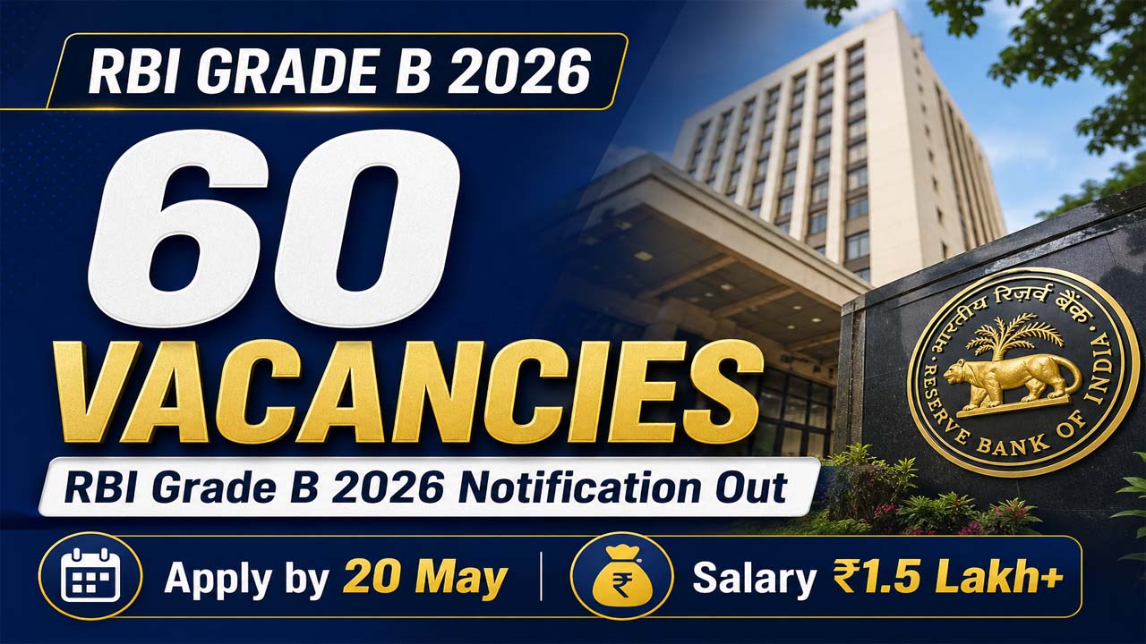 RBI Grade B 2026 vacancies announcement